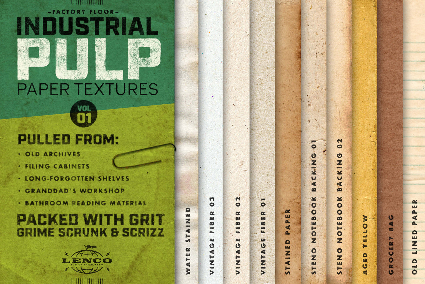 Industrial Pulp Paper Textures Vol. 1