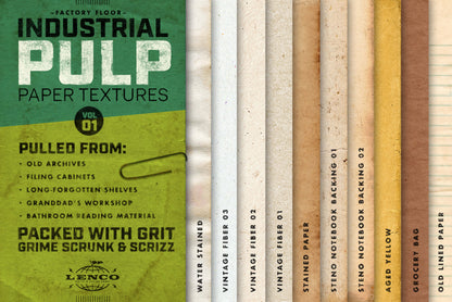 Industrial Pulp Paper Textures Vol. 1